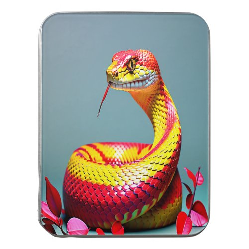 Cobra snake with vibrant red and yellow scales  jigsaw puzzle