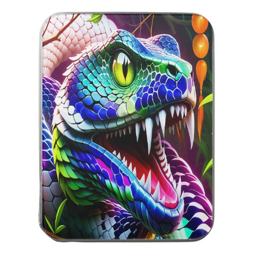 Cobra snake with vibrant turquoise and blue scales jigsaw puzzle