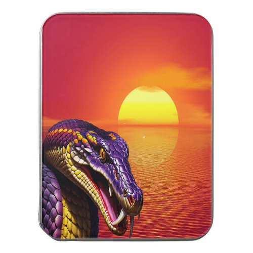 Cobra snake with vvibrant purple and yellow scales jigsaw puzzle