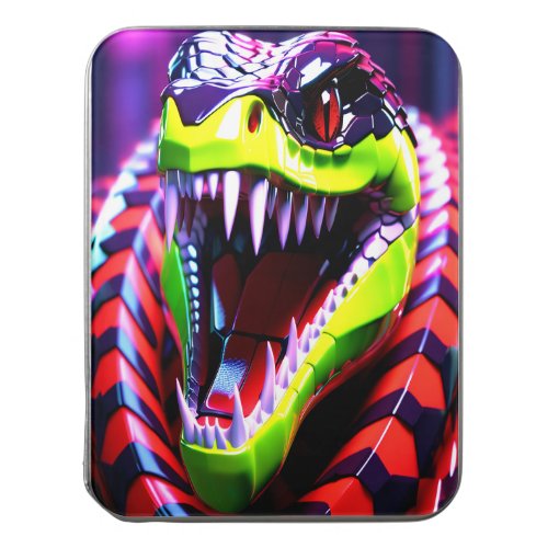 Cobra snake withlime green lips and pink eye brow jigsaw puzzle