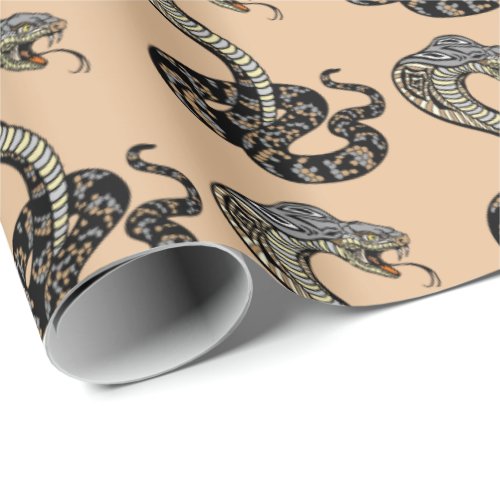 cobra snake wrapping paper