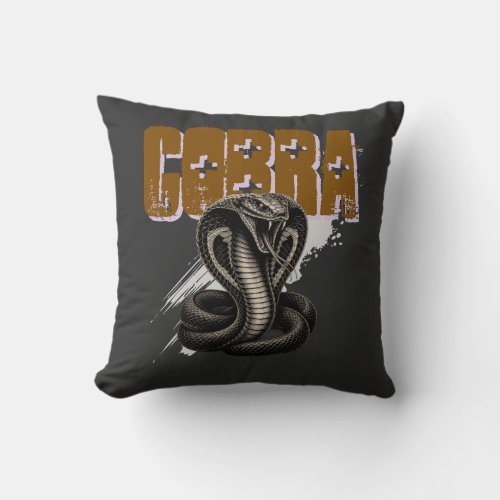 Cobra Throw Pillow