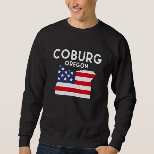 Coburg Oregon USA State America Travel Oregonian Sweatshirt