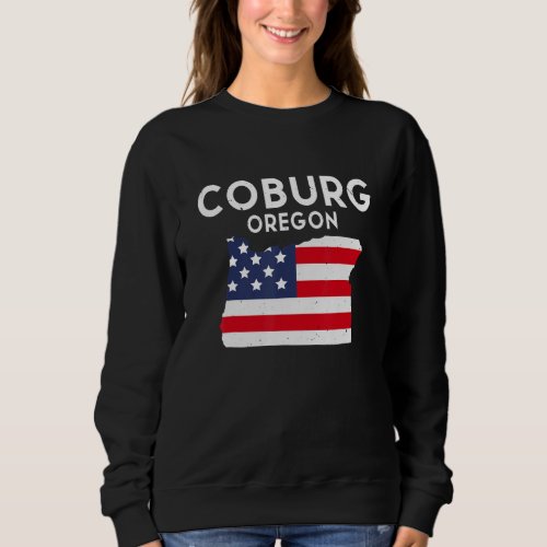 Coburg Oregon USA State America Travel Oregonian Sweatshirt