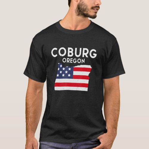 Coburg Oregon USA State America Travel Oregonian T_Shirt