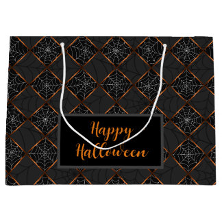 Cobweb Checkerboard Large Gift Bag