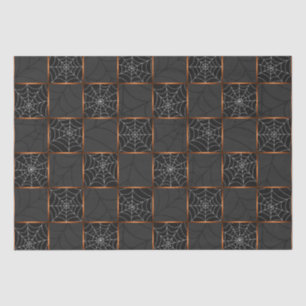 Cobweb Checkerboard Tissue Paper