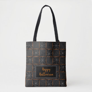 Cobweb Checkerboard Tote Bag