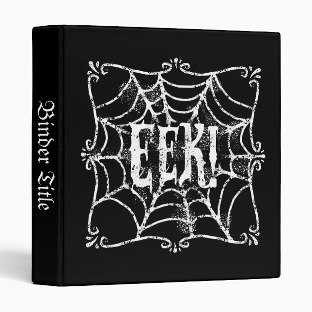 Cobweb EEK 3 Ring Binder (Front/Spine)