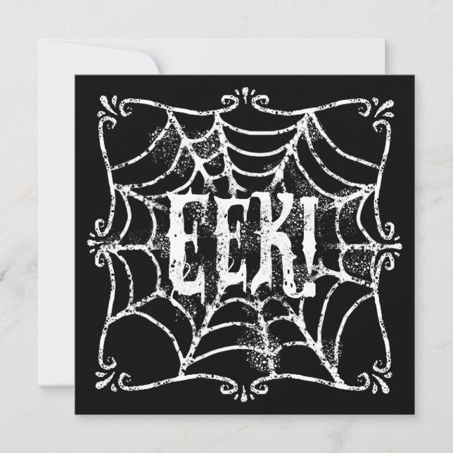 Cobweb EEK Invitation (Front)