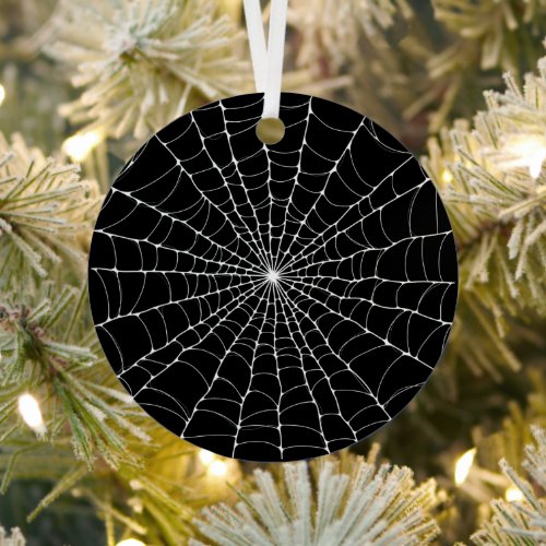 Cobweb Goth Metal Ornament