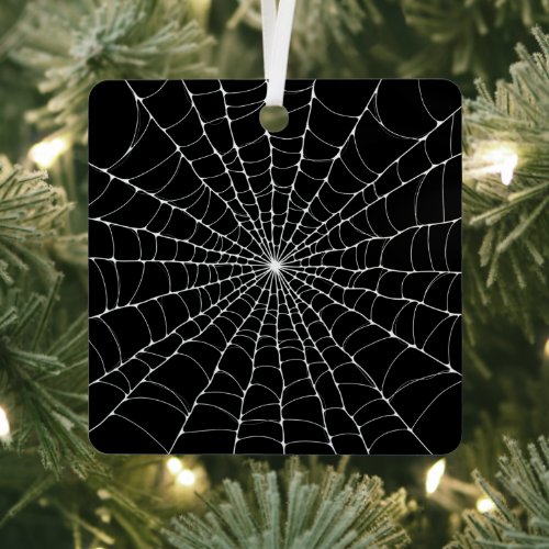 Cobweb Goth Metal Ornament
