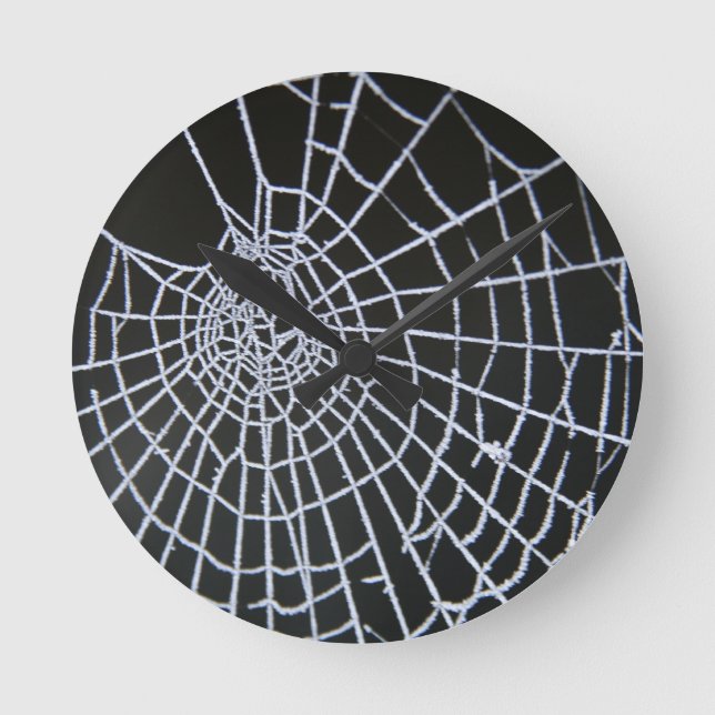Cobweb Round Clock (Front)