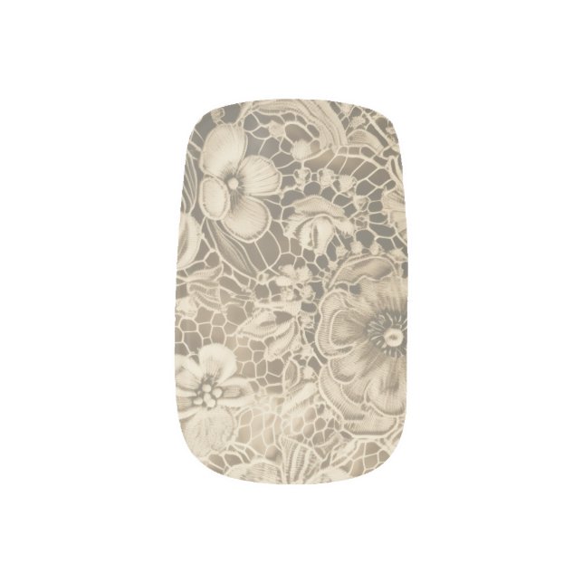 "Cobweb White" Minx Nail Art Decals (Left Thumb)