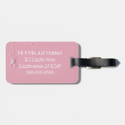Cobwebs and White Spiders Luggage Tag