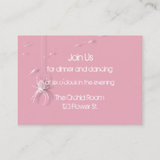 Cobwebs and White Spiders Reception Cards