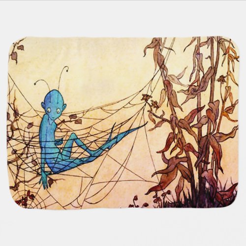 Cobwebs are Fairy Hammocks by Marjorie Miller Baby Blanket