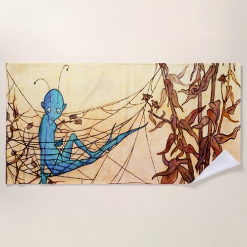 Cobwebs are Fairy Hammocks by Marjorie Miller Beach Towel