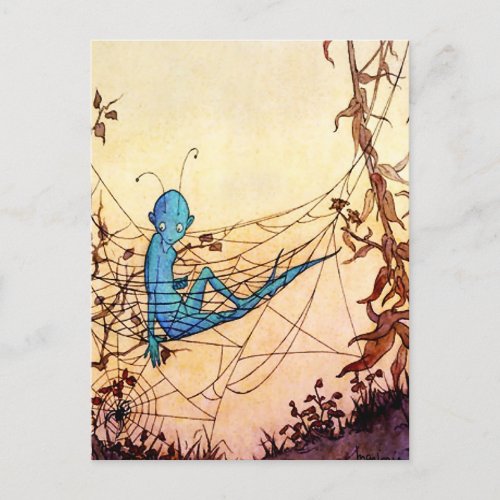 Cobwebs are Fairy Hammocks by Marjorie Miller Postcard