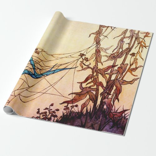 Cobwebs are Fairy Hammocks by Marjorie Miller Wrapping Paper