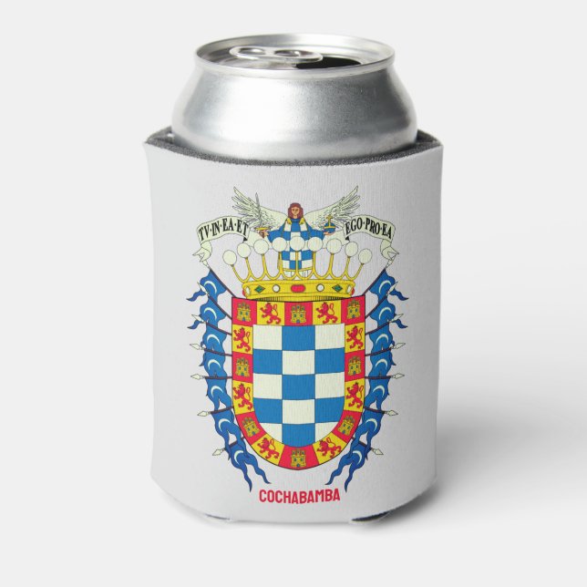 Cochabamba coat of arms (Bolivia) Can Cooler (Can Back)