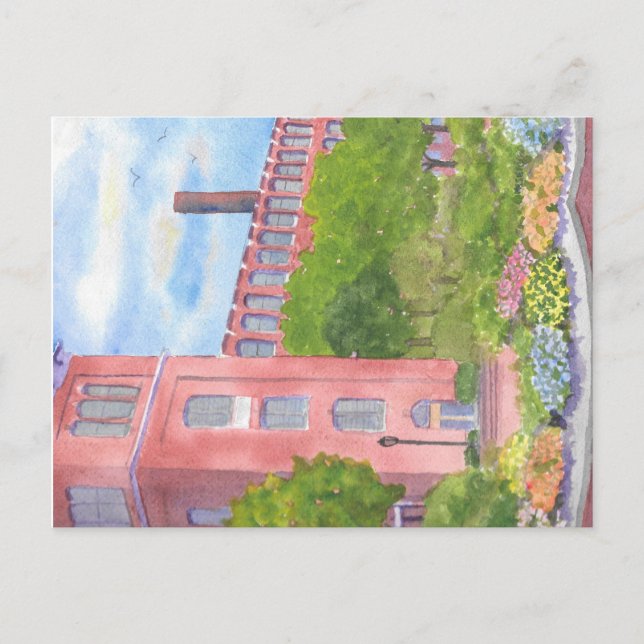 Cocheco Mills Courtyard Dover NH  Postcard (Front)