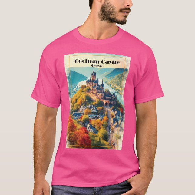 Cochem Castle Germany T-Shirt (Front)