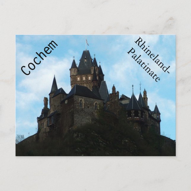 Cochem Castle in Germany Postcard (Front)