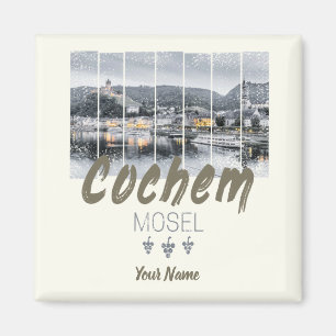 Cochem on the Moselle Germany Vintage Souvenir Magnet
