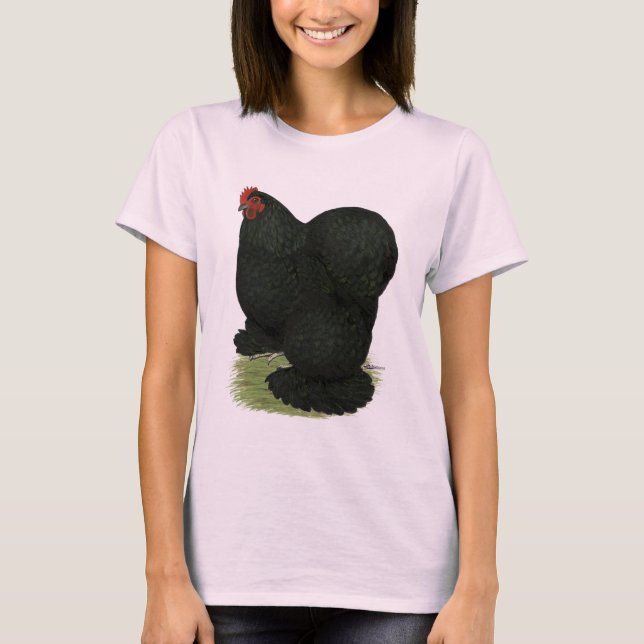 Cochin:  Black Hen T-Shirt (Front)