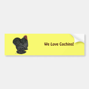 Cochin: Black Mottle Bumper Sticker