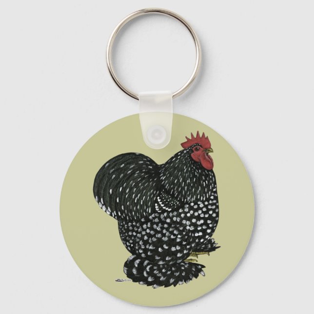 Cochin:  Black Mottle Keychain (Front)