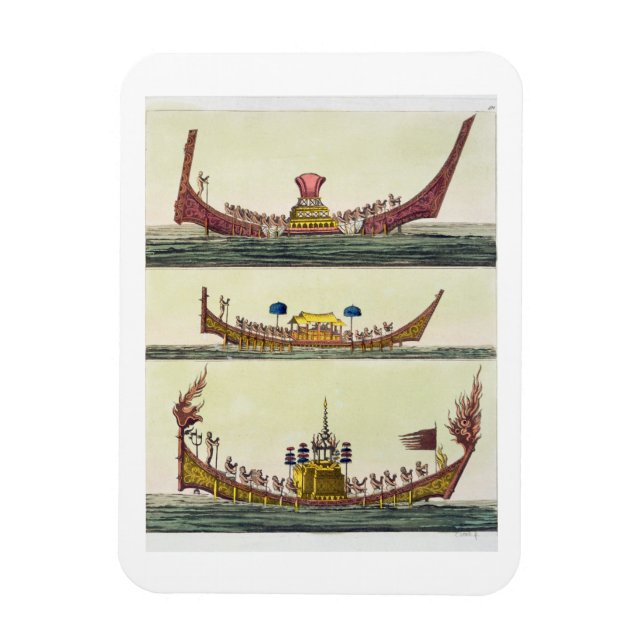 Cochin Chinese ships, illustration from 'Le Costum Magnet (Vertical)