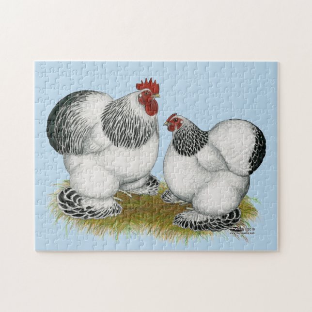 Cochin Columbian Bantams Jigsaw Puzzle (Horizontal)