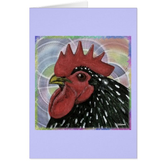 Cochin: Decorative Rooster Head Cards (Front)