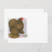 Cochin:  Gold-laced Hen (Front/Back)