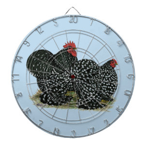 Cochin Mottled Chickens Dart Board