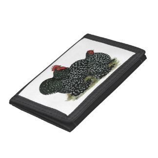 Cochin Mottled Chickens Trifold Wallet