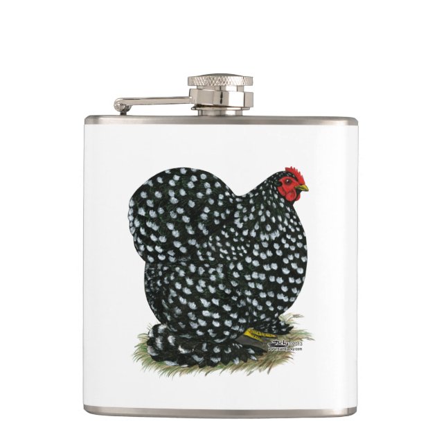 Cochin Mottled Hen Flask (Front)