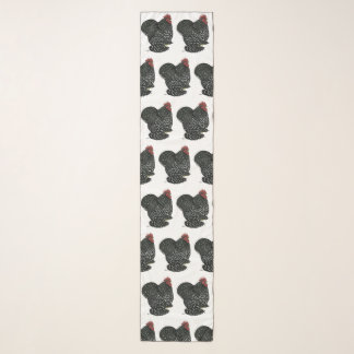 Cochin:  Mottled Rooster Scarf