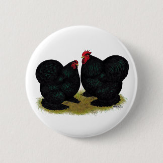 Cochins Black Bantam Pair Pinback Button