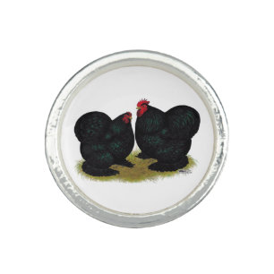 Cochins Black Bantam Pair Ring