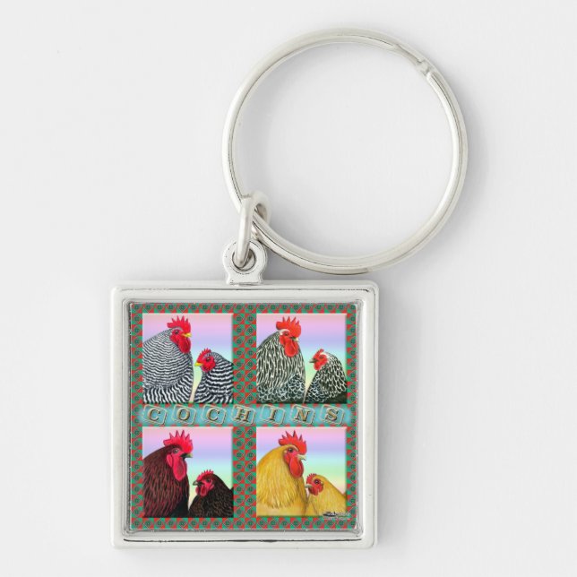 Cochins Four Colors Keychain (Front)