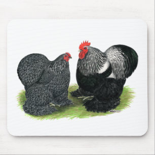 Cochins: Silver-penciled Mouse Pad