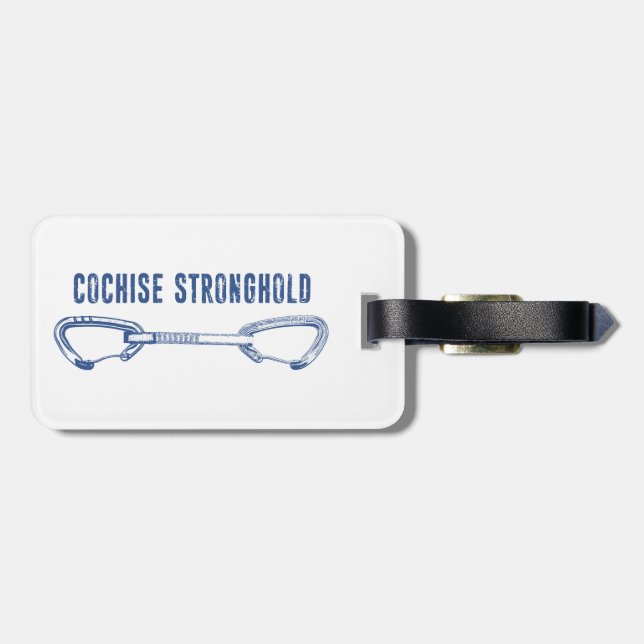 Cochise Stronghold Arizona Climbing Quickdraw Luggage Tag (Back Horizontal)