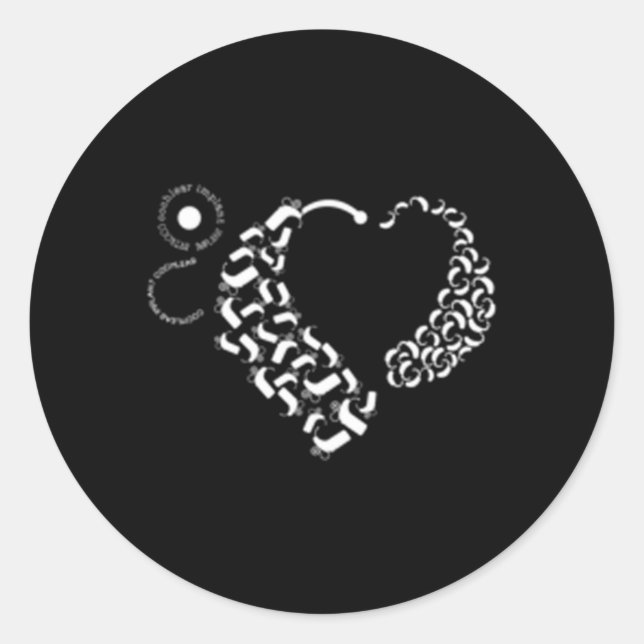 Cochlear Implant And Hearing Aid Classic Round Sticker (Front)