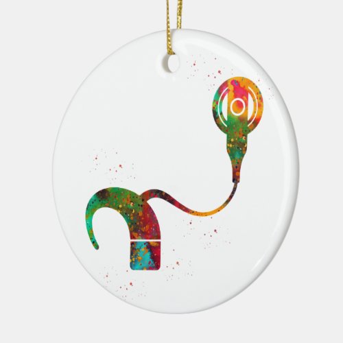 Cochlear implant ceramic ornament