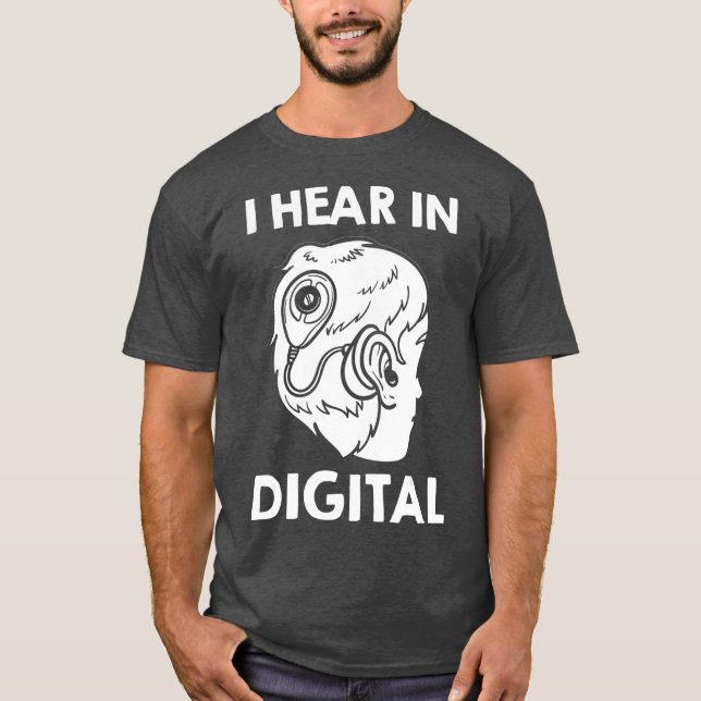 Cochlear Implant Gift Deaf Awareness T-Shirt (Front)
