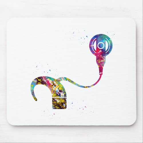 Cochlear implant mouse pad