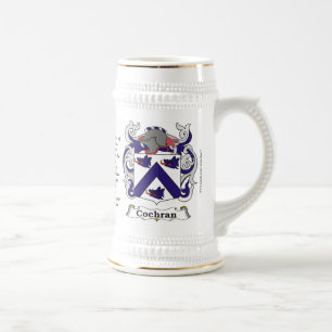 Cochran Family Coat of Arms Stein